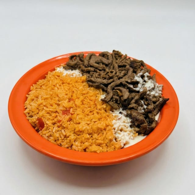 Steak & Rice.