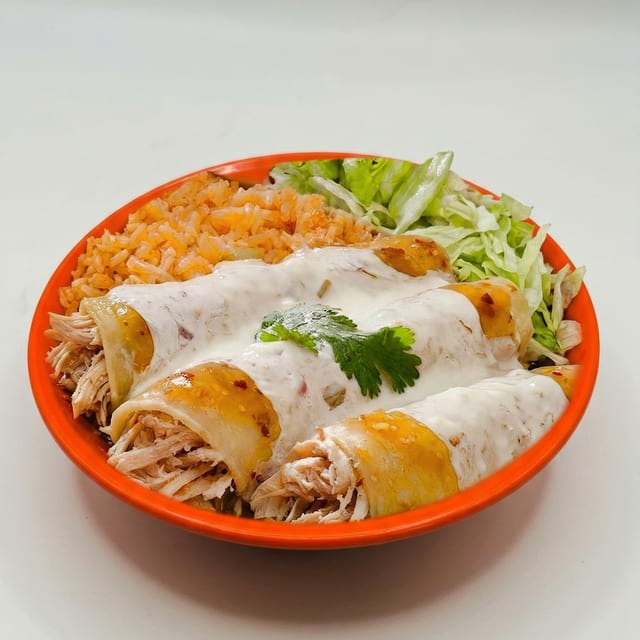 Enchiladas Verdes.