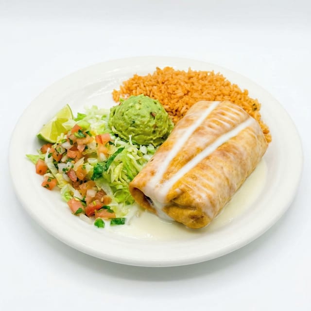 Grilled Chicken Chimichanga.