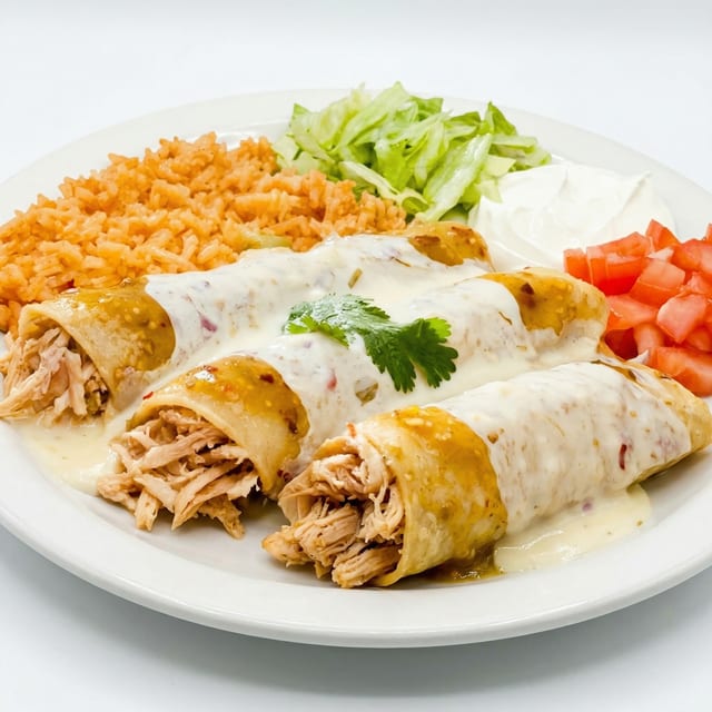 Enchiladas Verdes.