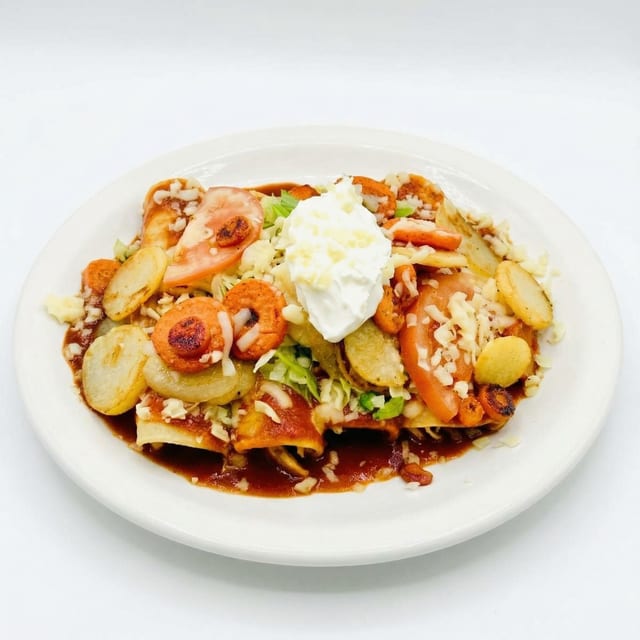 Enchiladas Veracruzanas.