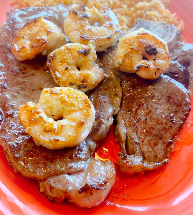 Steak & Shrimp.