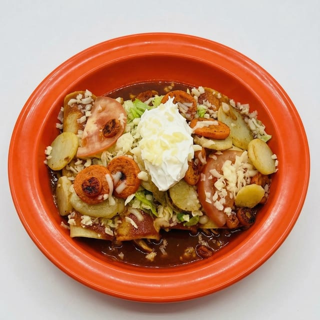 Enchiladas Veracruzanas.